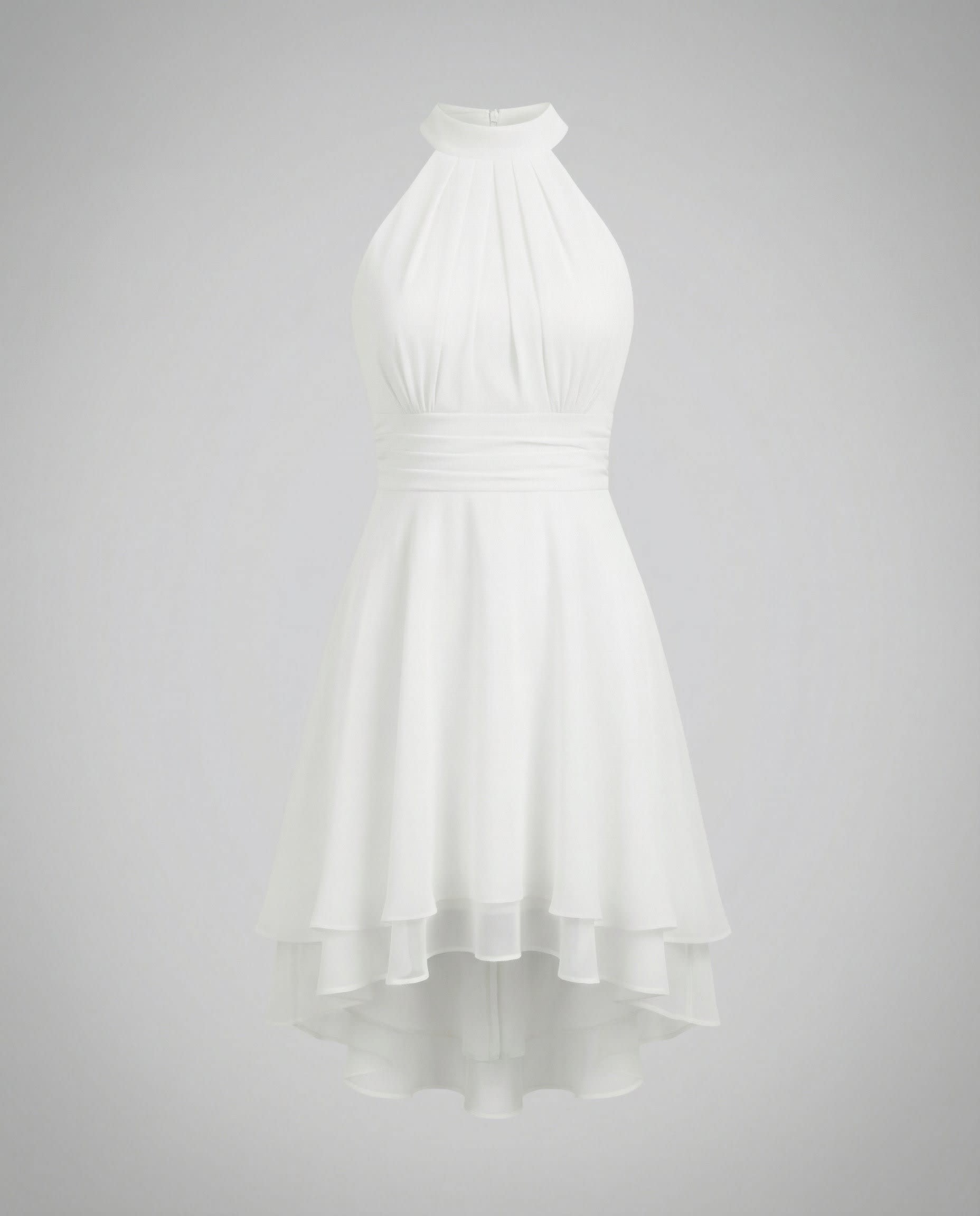 Women's Sleeveless Ruffle Hem Dress | Morgan Marshall_6