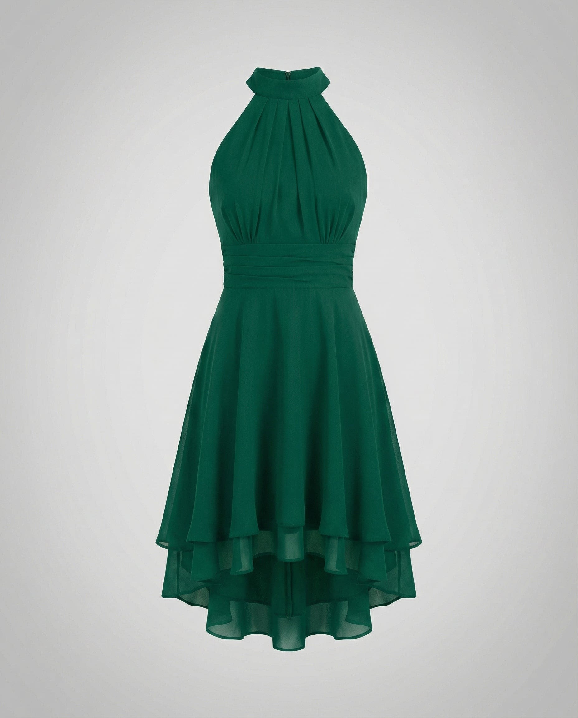 Women's Sleeveless Ruffle Hem Dress | Morgan Marshall_7