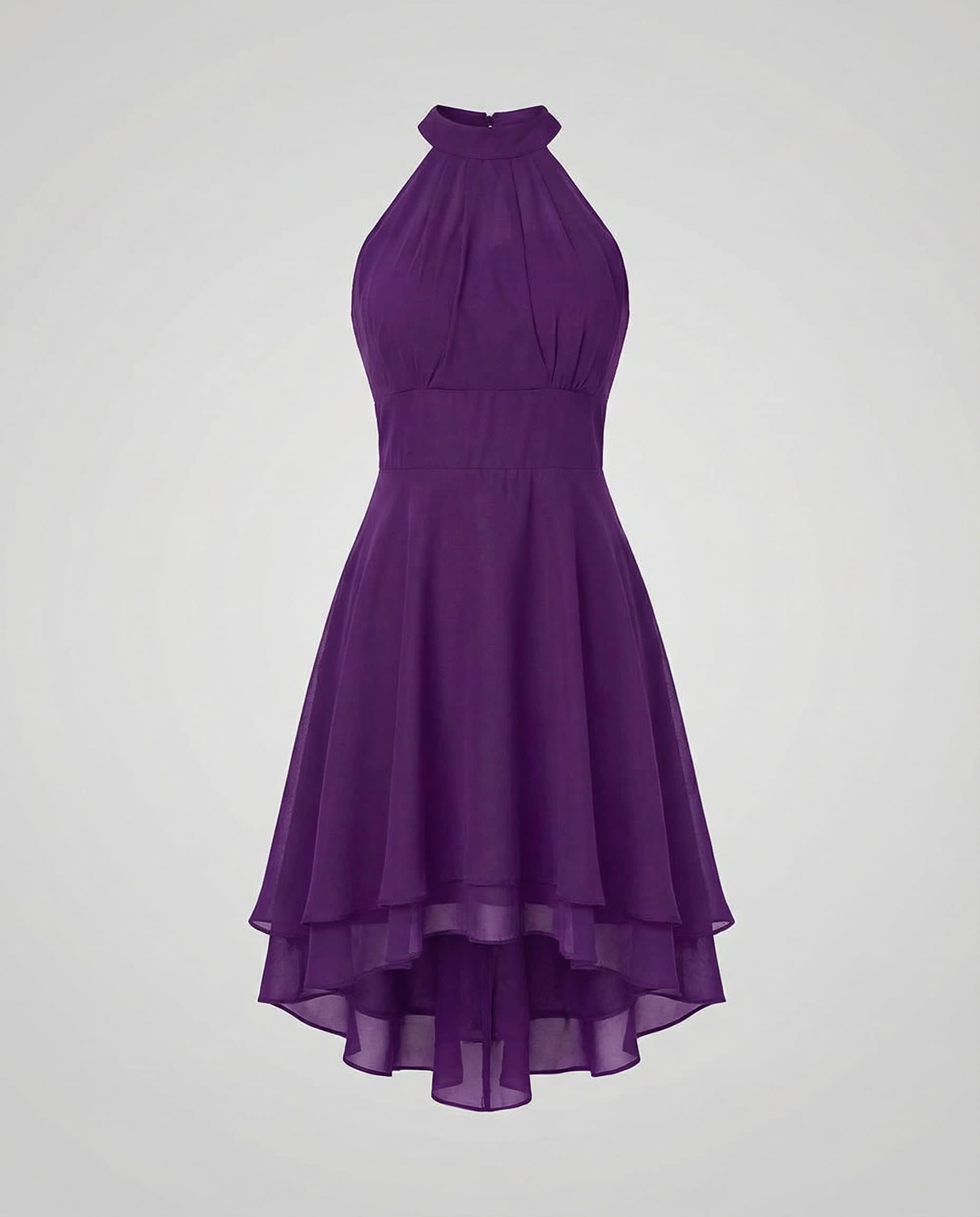 Women's Sleeveless Ruffle Hem Dress | Morgan Marshall_9