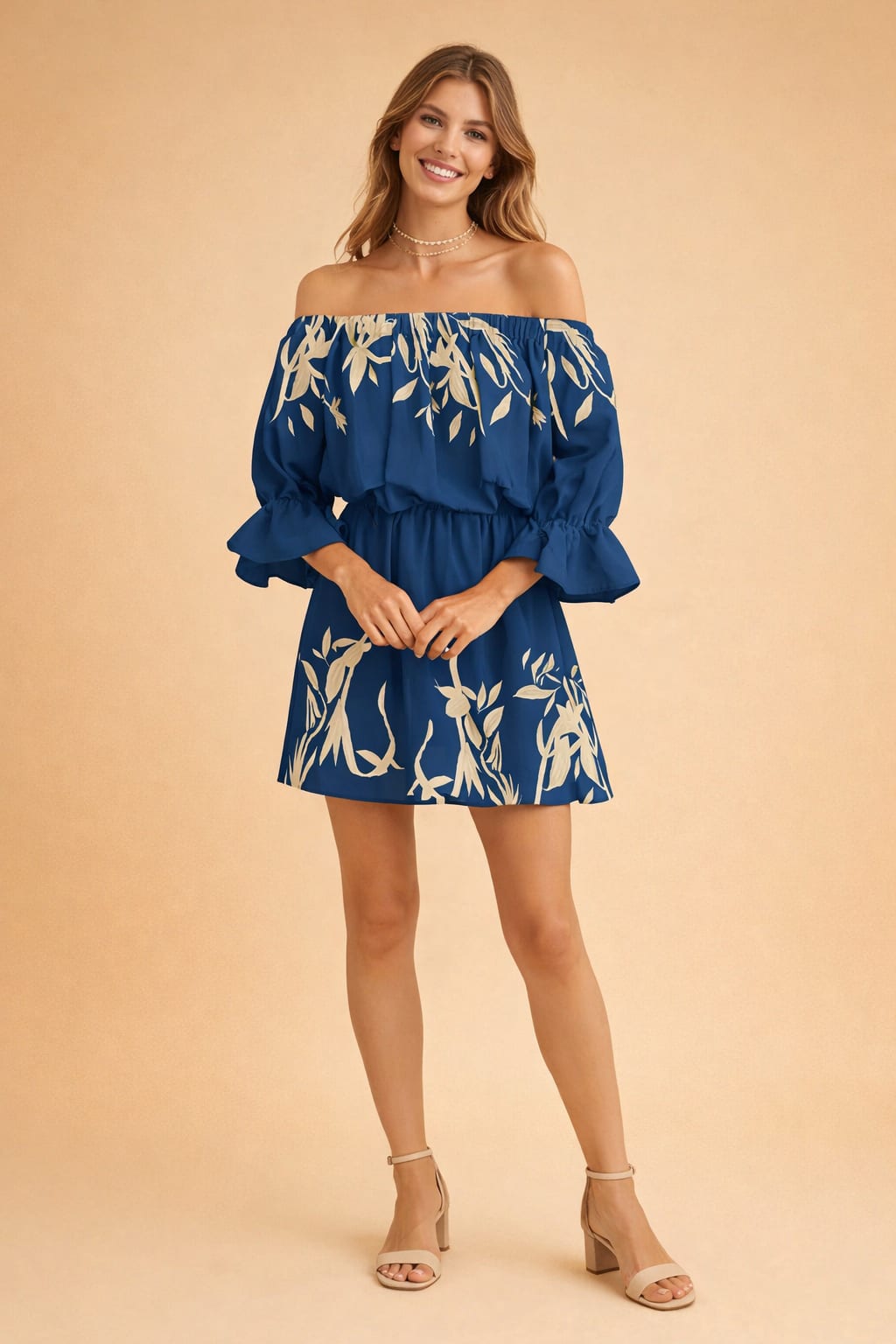 Women's Floral Off-Shoulder Ruffle Dress | Ruby Carter_3