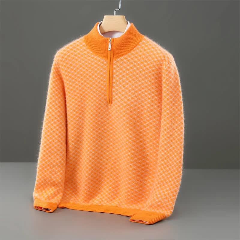 Men's Merino Wool Mock Neck Jumper | Ronnie_1