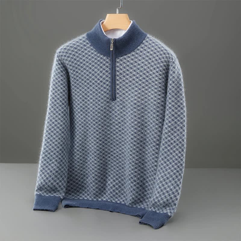 Men's Merino Wool Mock Neck Jumper | Ronnie_4