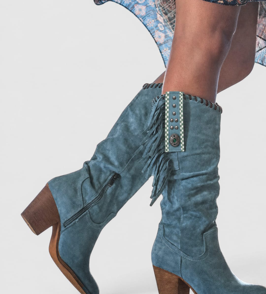 Women's Western Fringe Orthopedic Boots | Maria_3