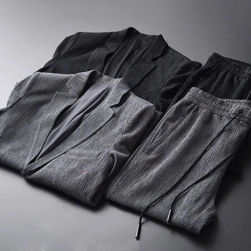 Men's Corduroy Blazer & Jogger Set | Hal_6