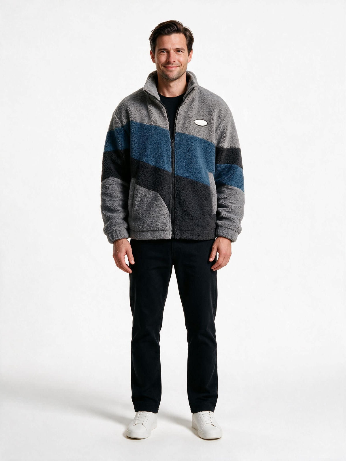 Men's Oversized Sherpa Fleece Jacket | Bernard_2