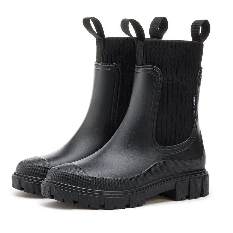 Women's Waterproof Lug Sole Chelsea Boots | Morva_8