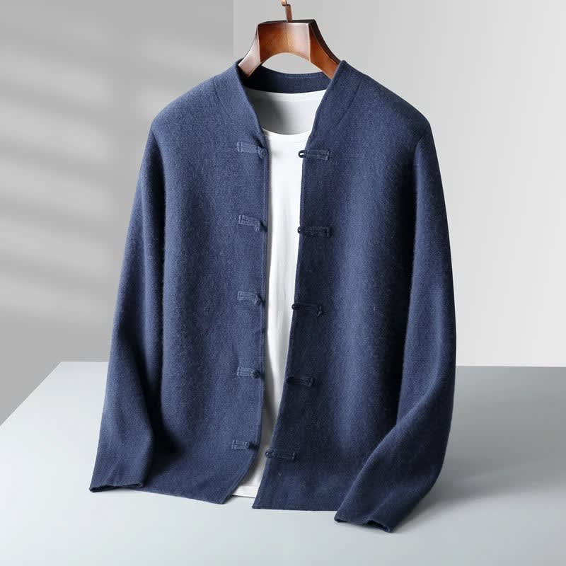 Men's Merino Wool Button Front Cardigan | Neil_2