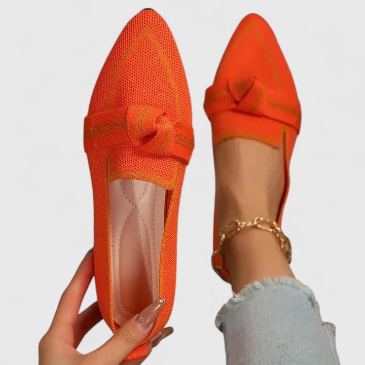 Women's Pointed Toe Knot Orthopedic Loafers | Jacinta_6