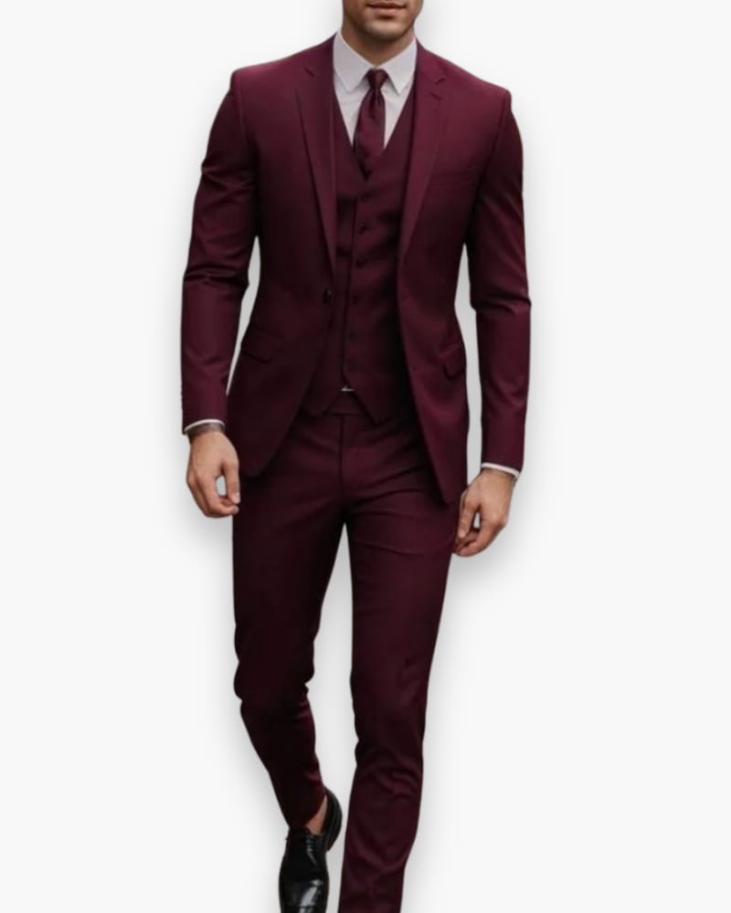 Men's Slim Fit Three Piece Suit | Eamon_8