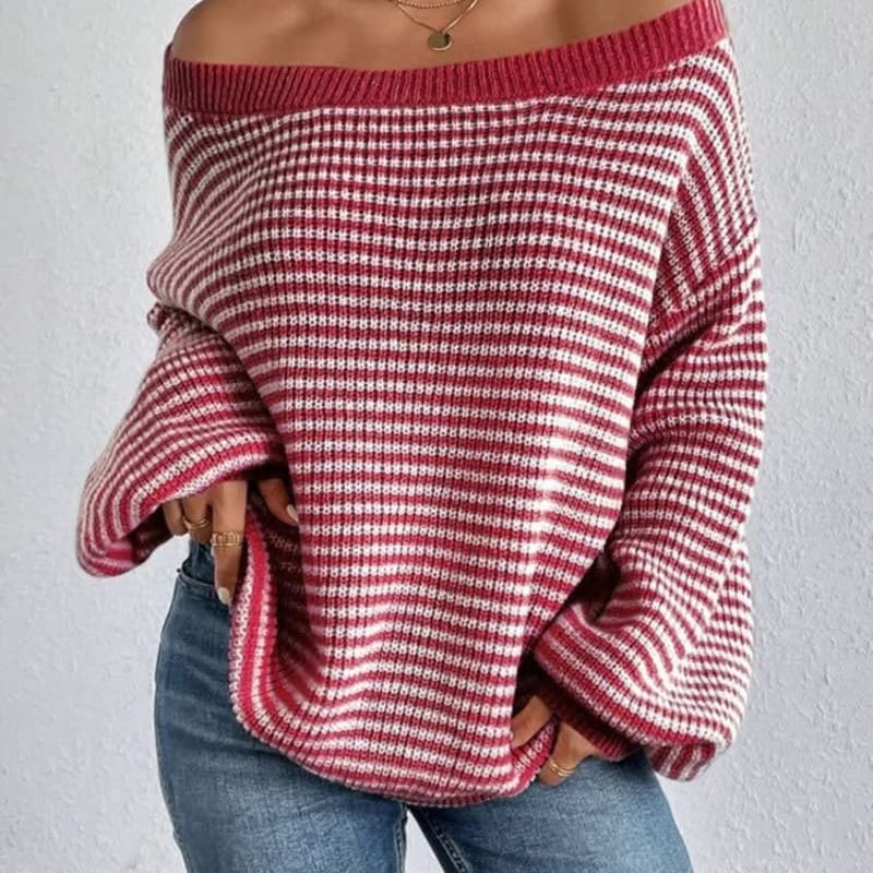 Women's Oversized Striped Jumper | Tess_1
