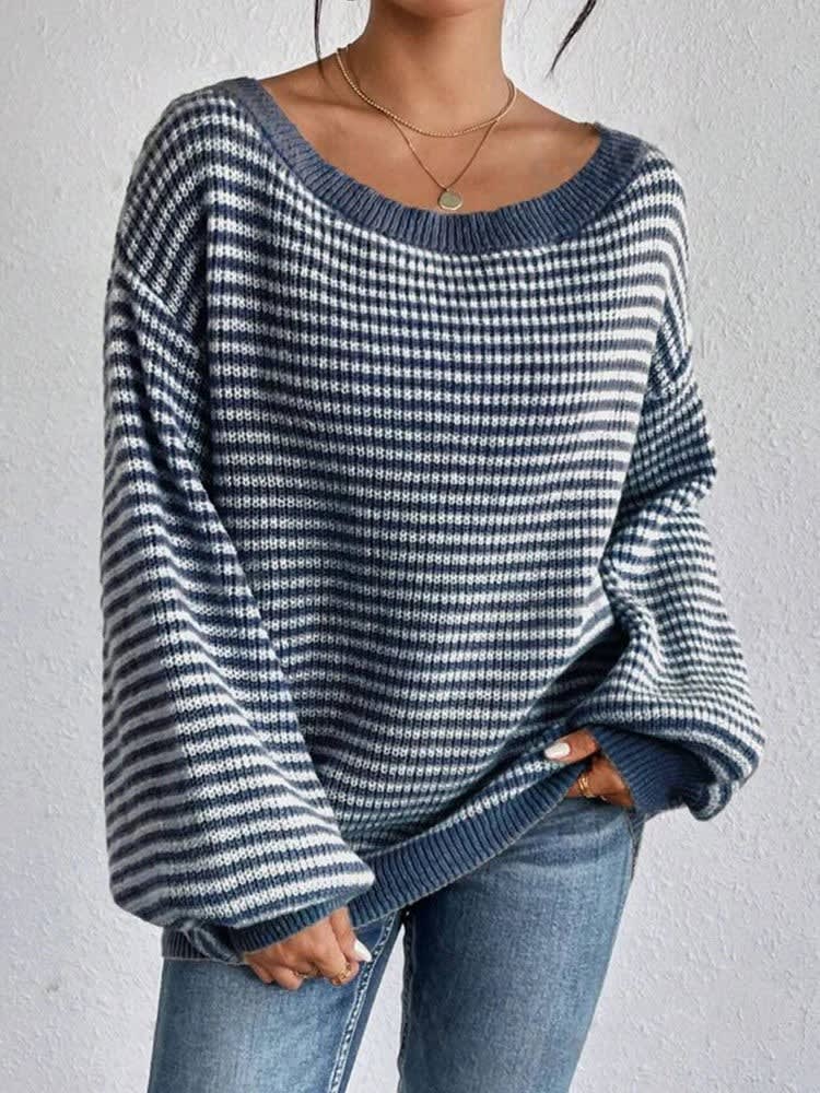 Women's Oversized Striped Jumper | Tess_2