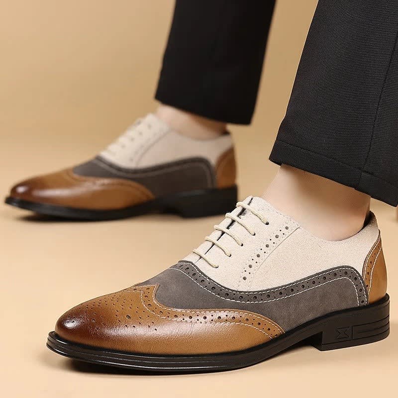 Men's Leather Brogue Oxford Shoes | Gwyn_3