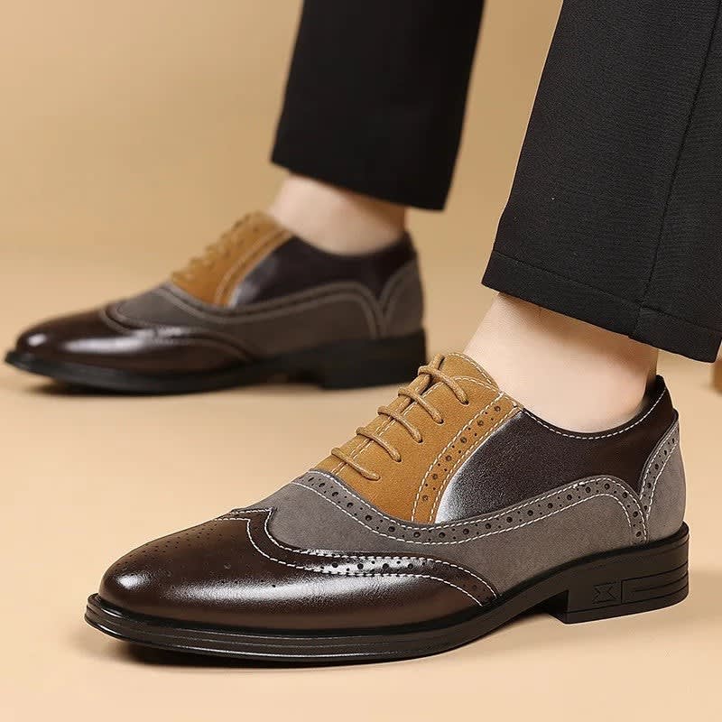 Men's Leather Brogue Oxford Shoes | Gwyn_4