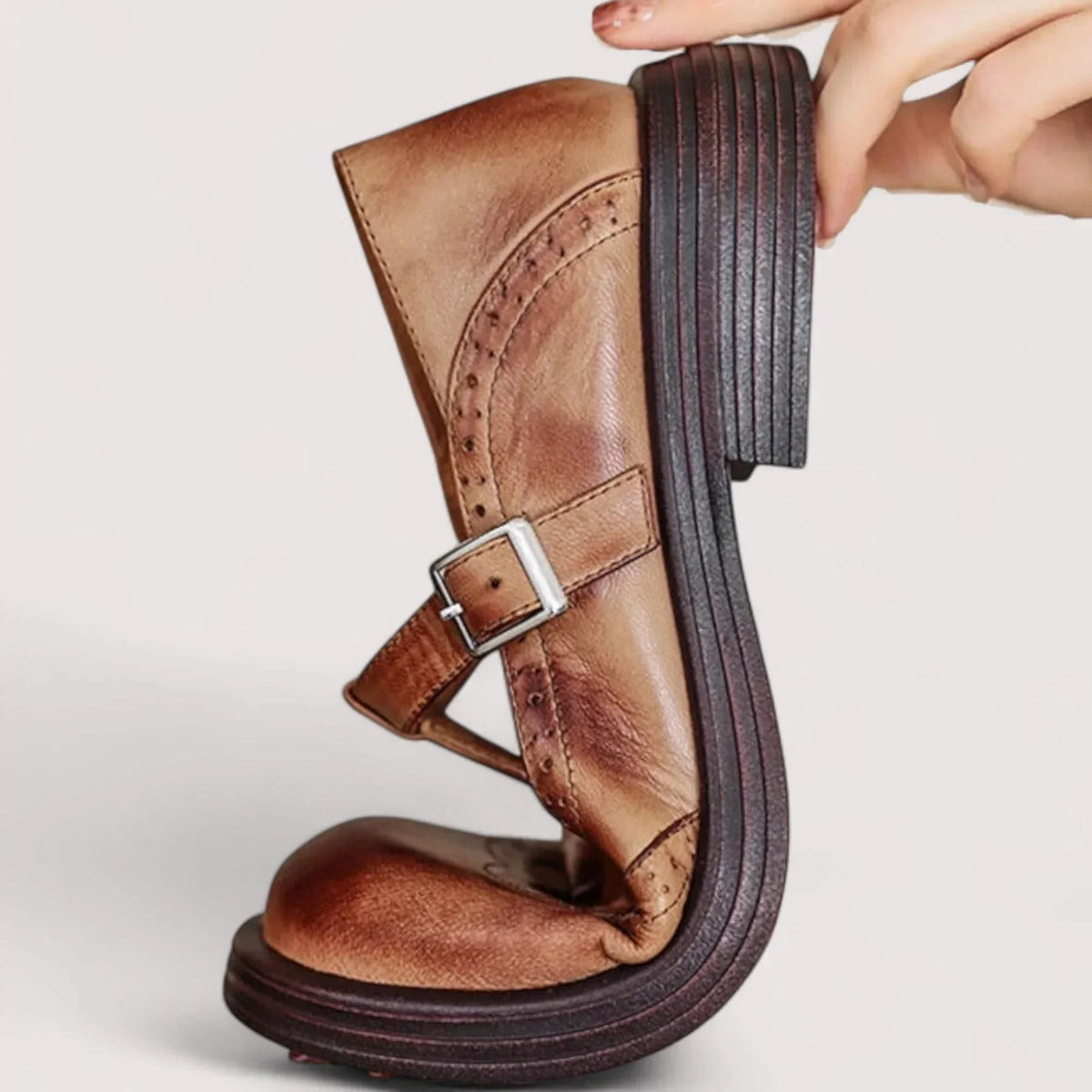 Women's Brogue Mary Jane Orthopedic Shoes | Livvy_4