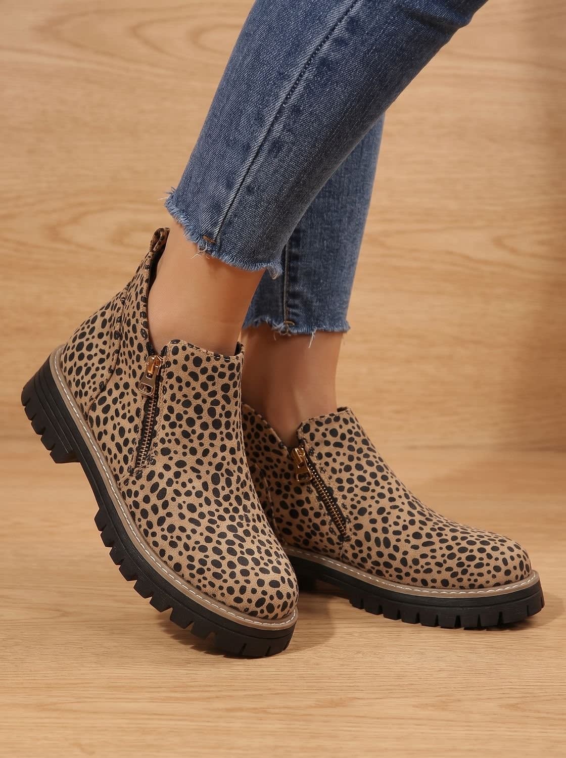 Women's Chunky Side Zip Orthopedic Boots | Ianthe_2