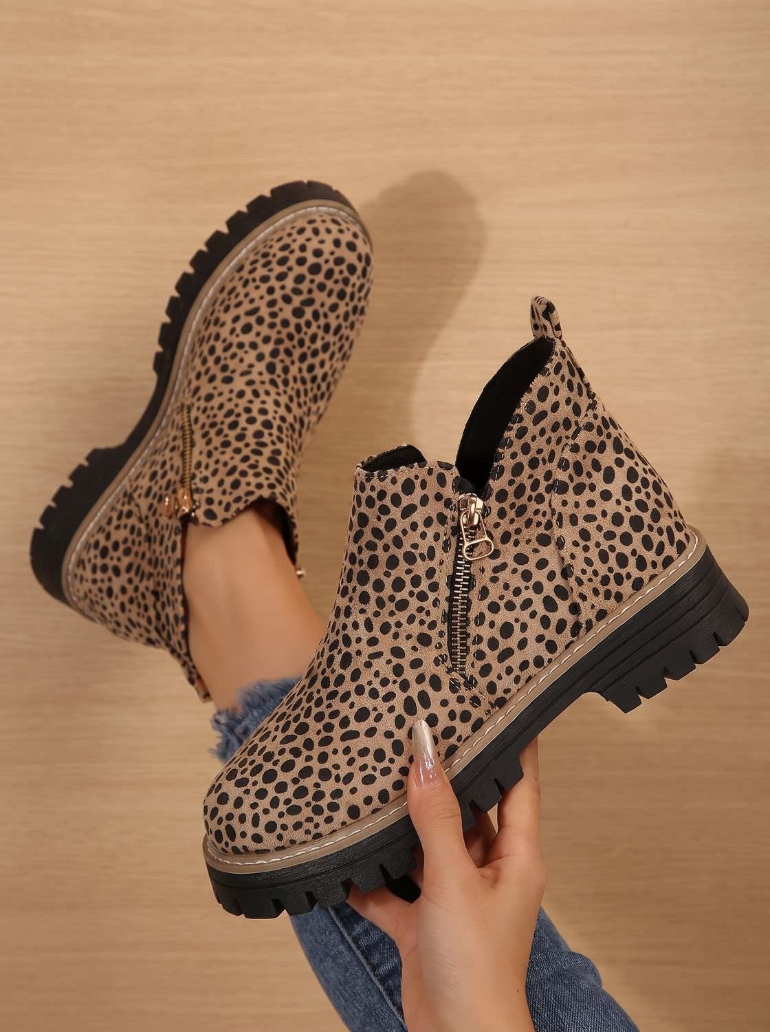 Women's Chunky Side Zip Orthopedic Boots | Ianthe_3