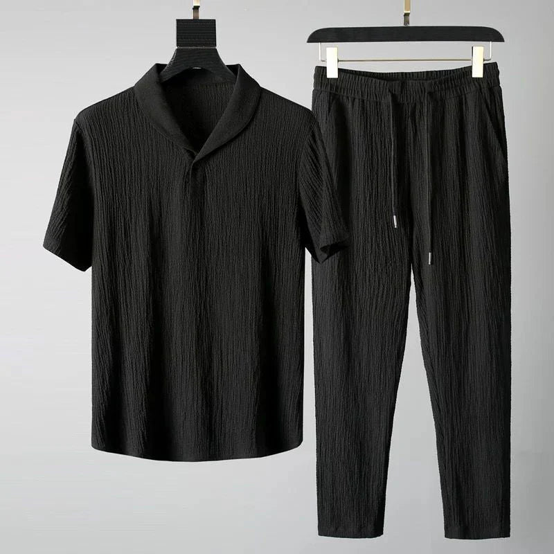 Men’s Breathable Shirt and Trouser Set | Alec
