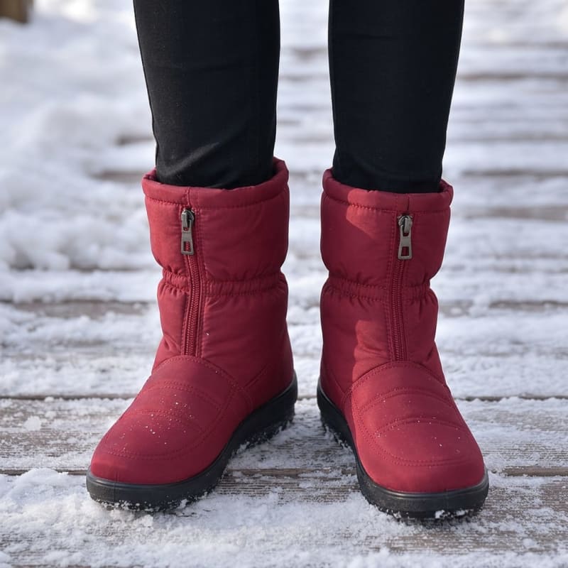 Women's Quilted Zip Up Snow Boots | Maeve_1