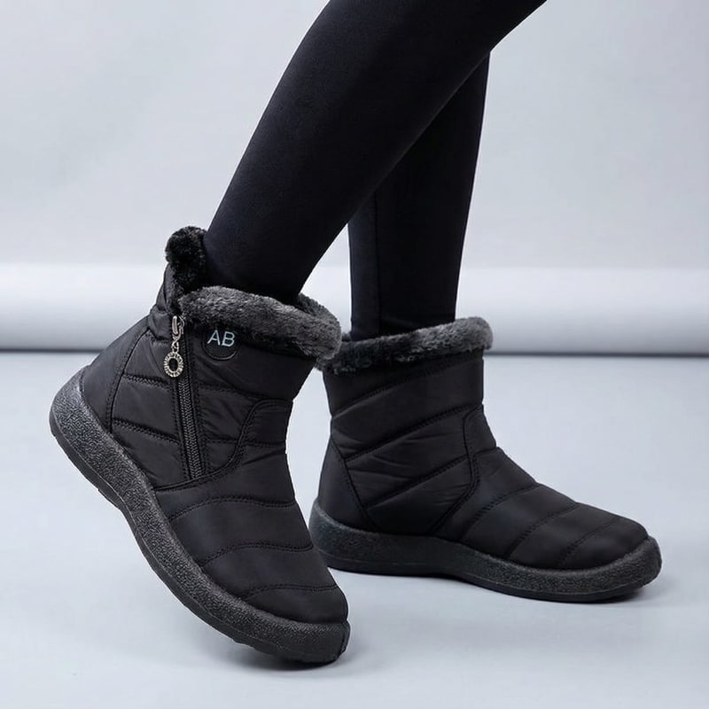 Women's Fur Lined Side Zip Winter Boots | Phoebe_1