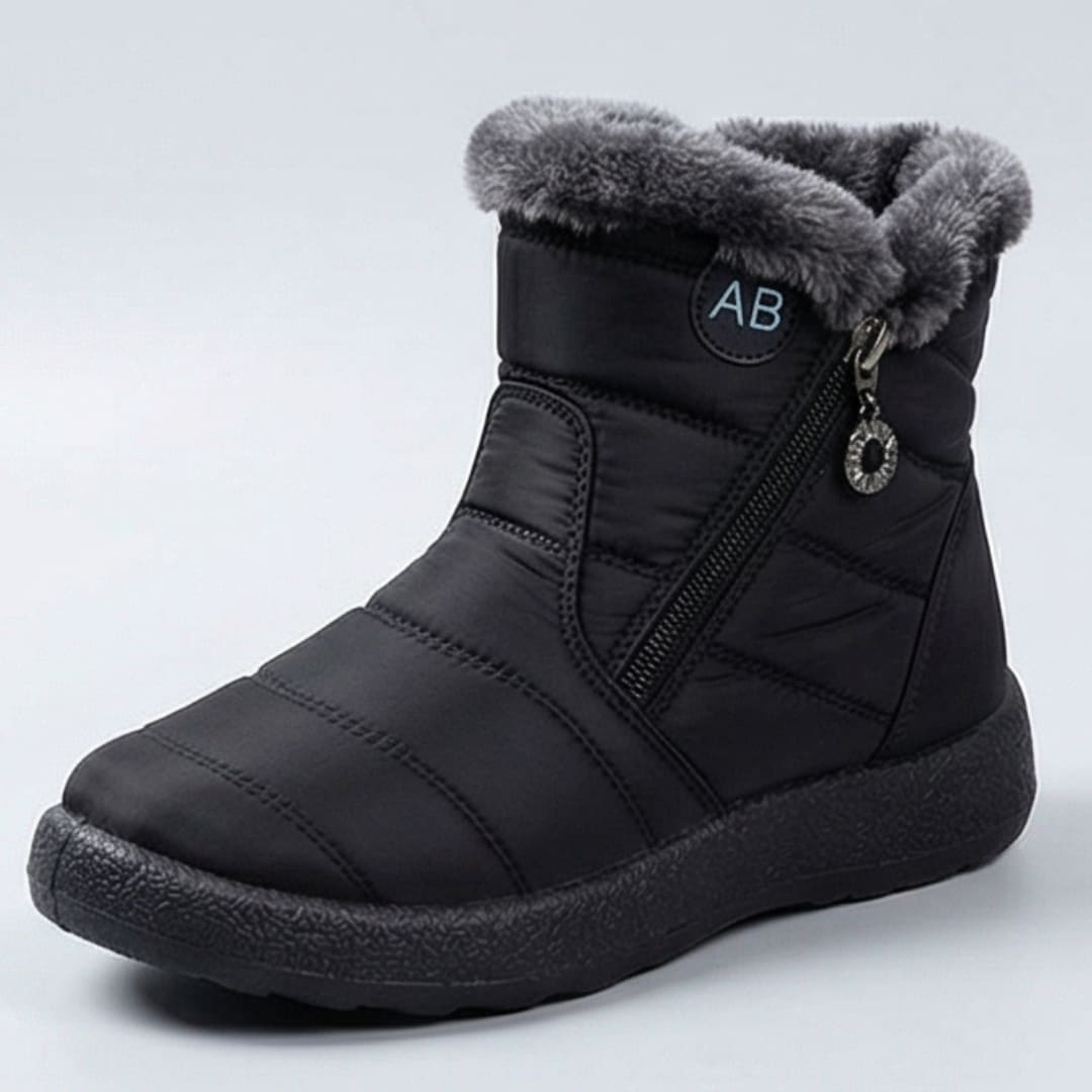 Women's Fur Lined Side Zip Winter Boots | Phoebe_14