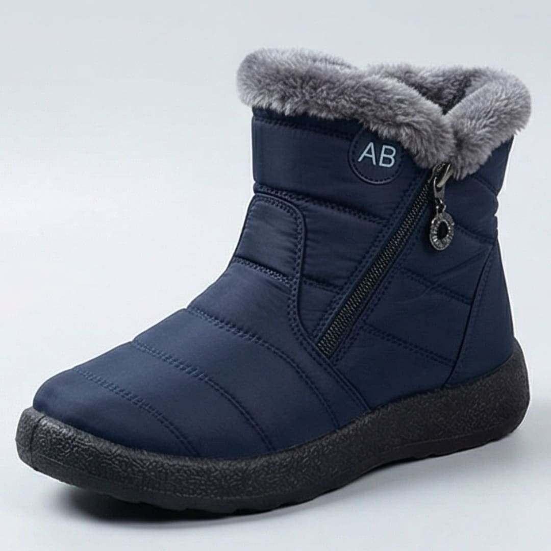 Women's Fur Lined Side Zip Winter Boots | Phoebe_15