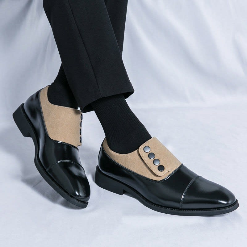 Men's Two Tone Leather Formal Shoes | Ainsley_16
