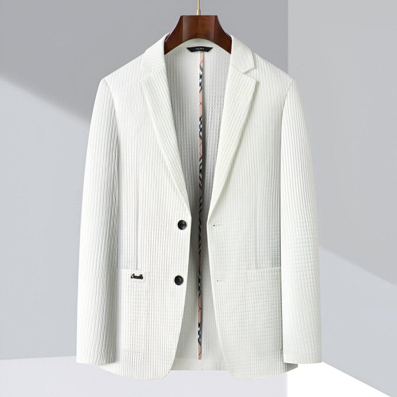 Men's Textured Single Breasted Blazer | Freddie_1