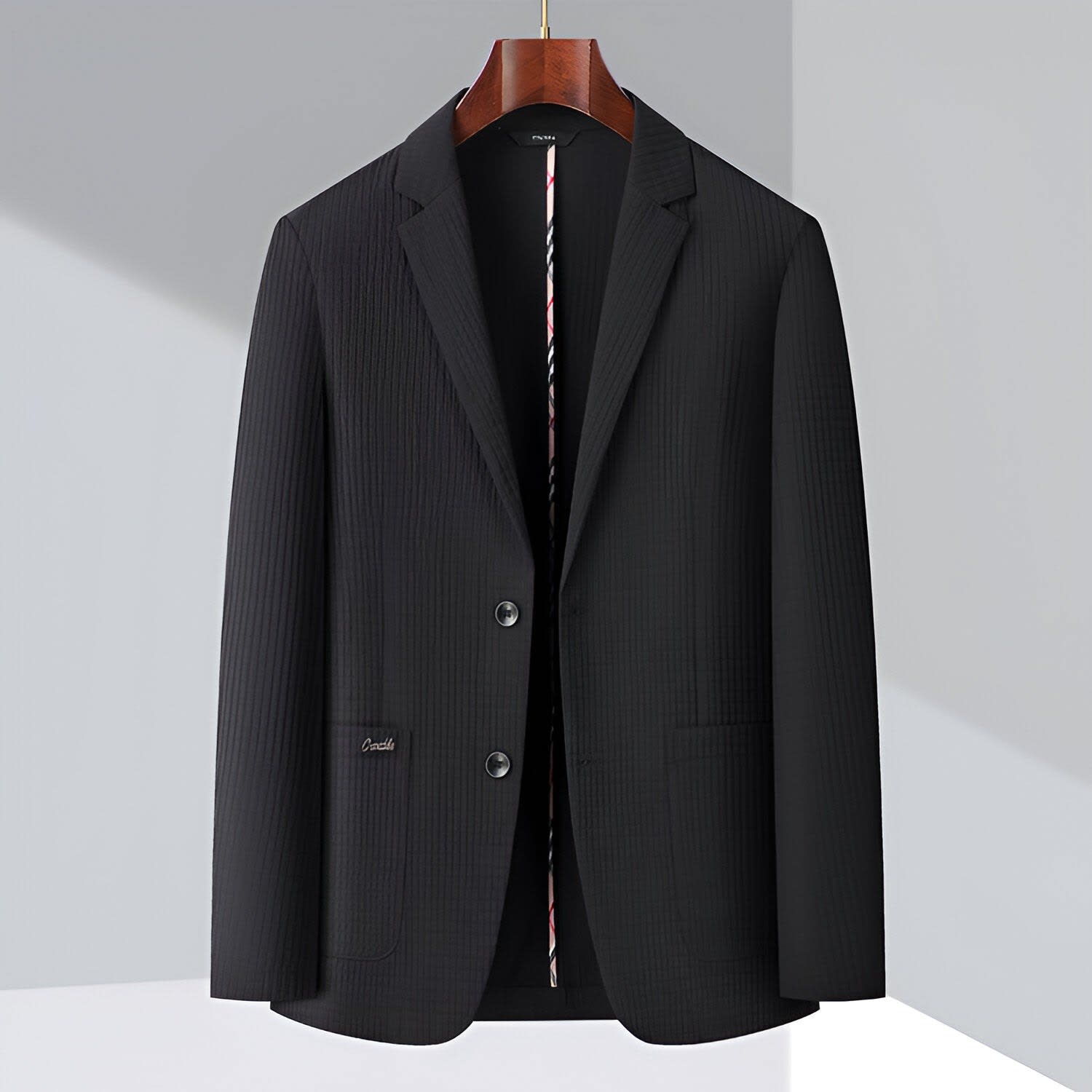 Men's Textured Single Breasted Blazer | Freddie_6
