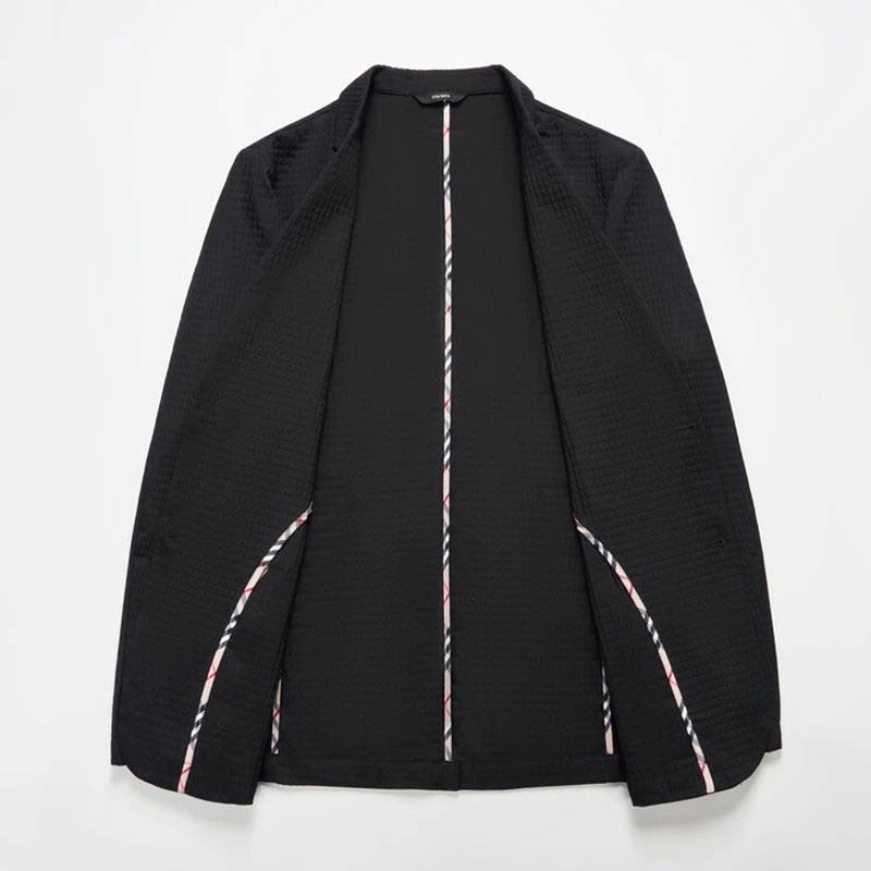 Men's Textured Single Breasted Blazer | Freddie_7