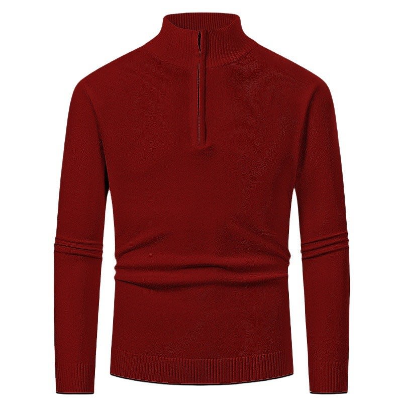 Men's Slim Fit Quarter Zip Jumper | Silas_11