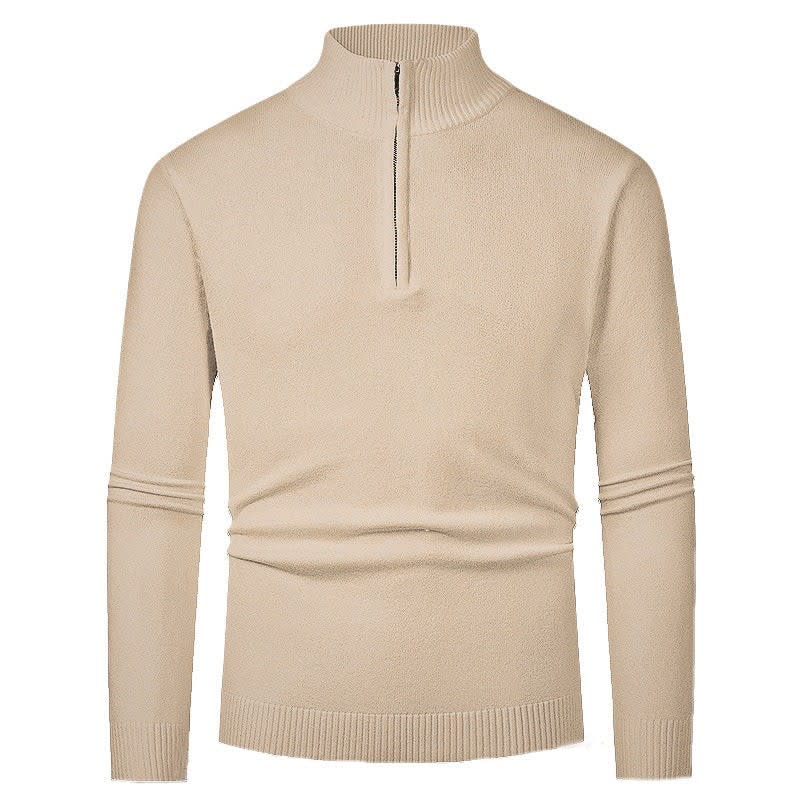 Men's Slim Fit Quarter Zip Jumper | Silas_12