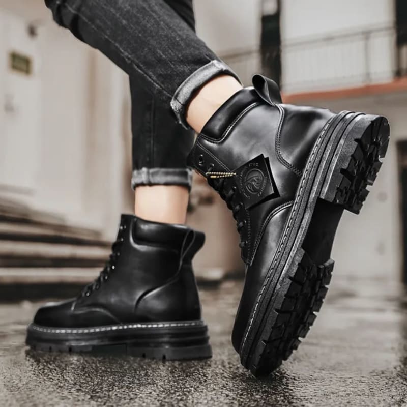 Men's Lace Up Chunky Sole Boots | Nathaniel_1