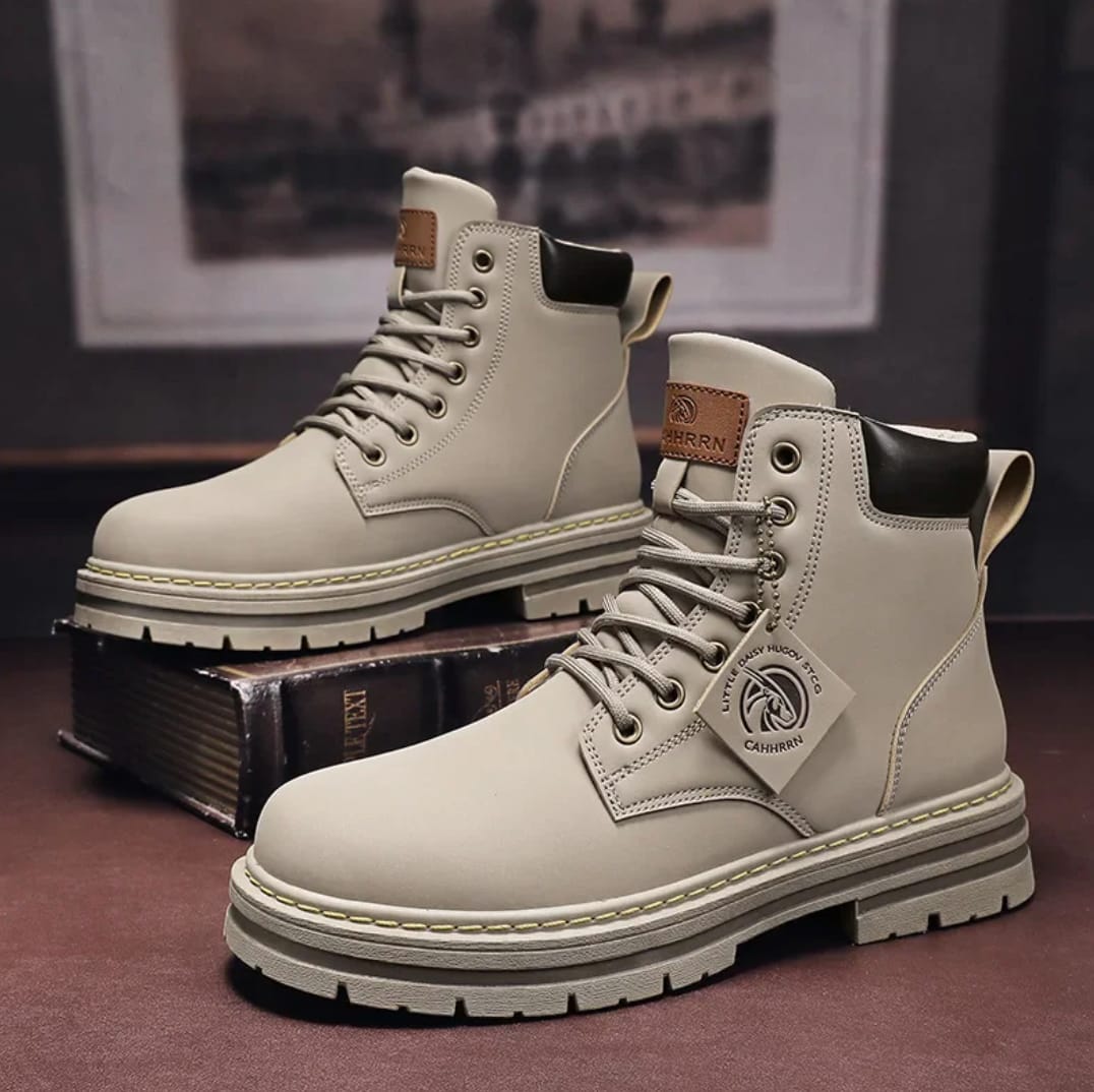 Men's Lace Up Chunky Sole Boots | Nathaniel_3