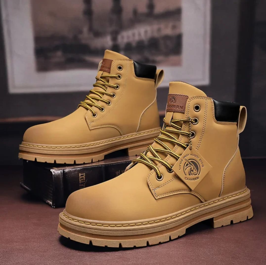 Men's Lace Up Chunky Sole Boots | Nathaniel_6