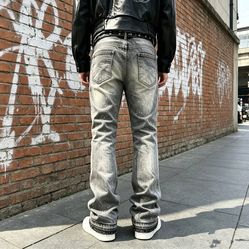 Men's Distressed Flared Jeans | Samuel_4