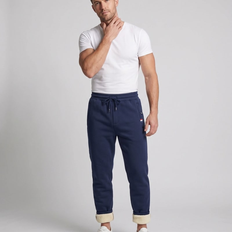 Men's Teddy Lined Fleece Joggers | Cameron_1