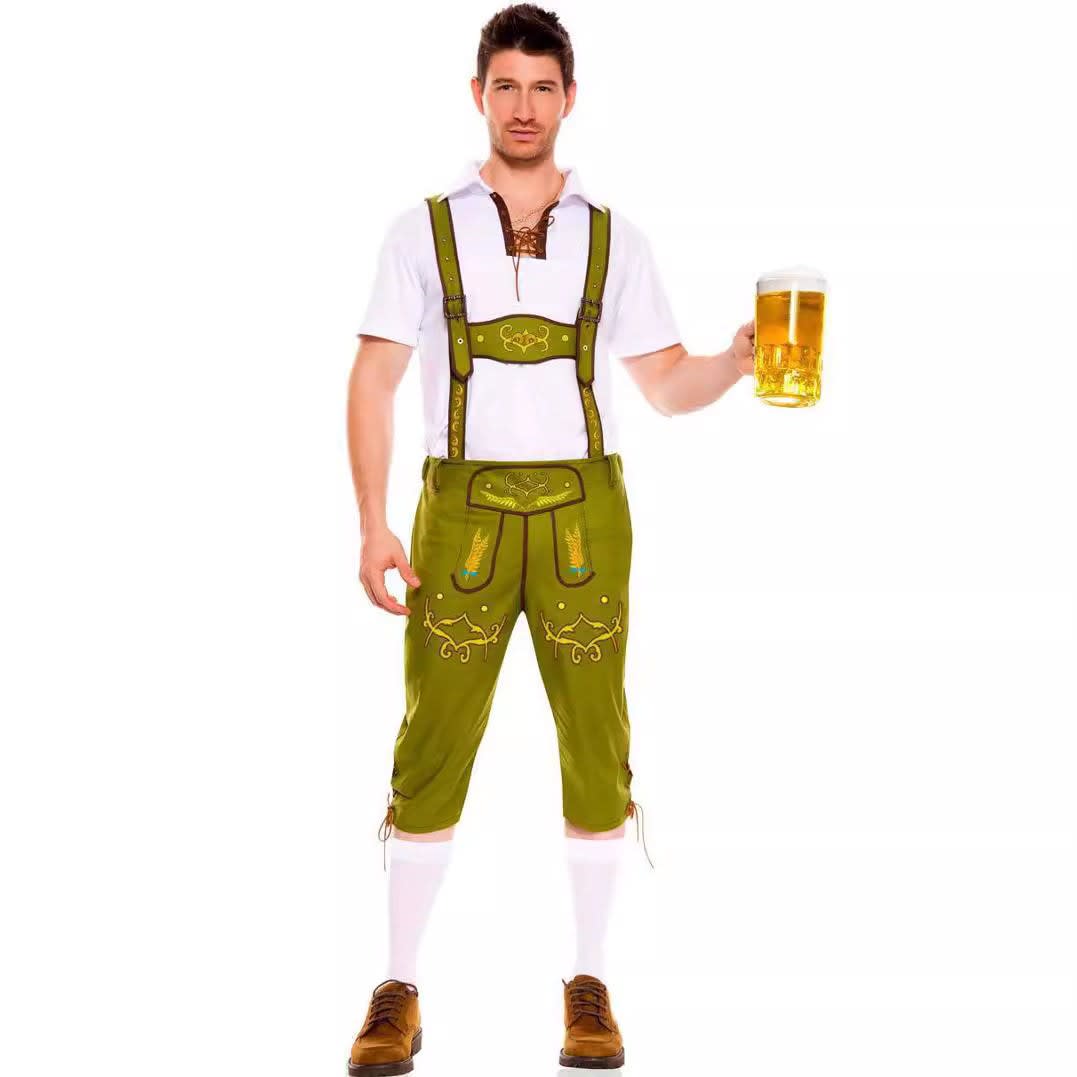 Men's Oktoberfest Lederhosen and Shirt Set | Joss_5
