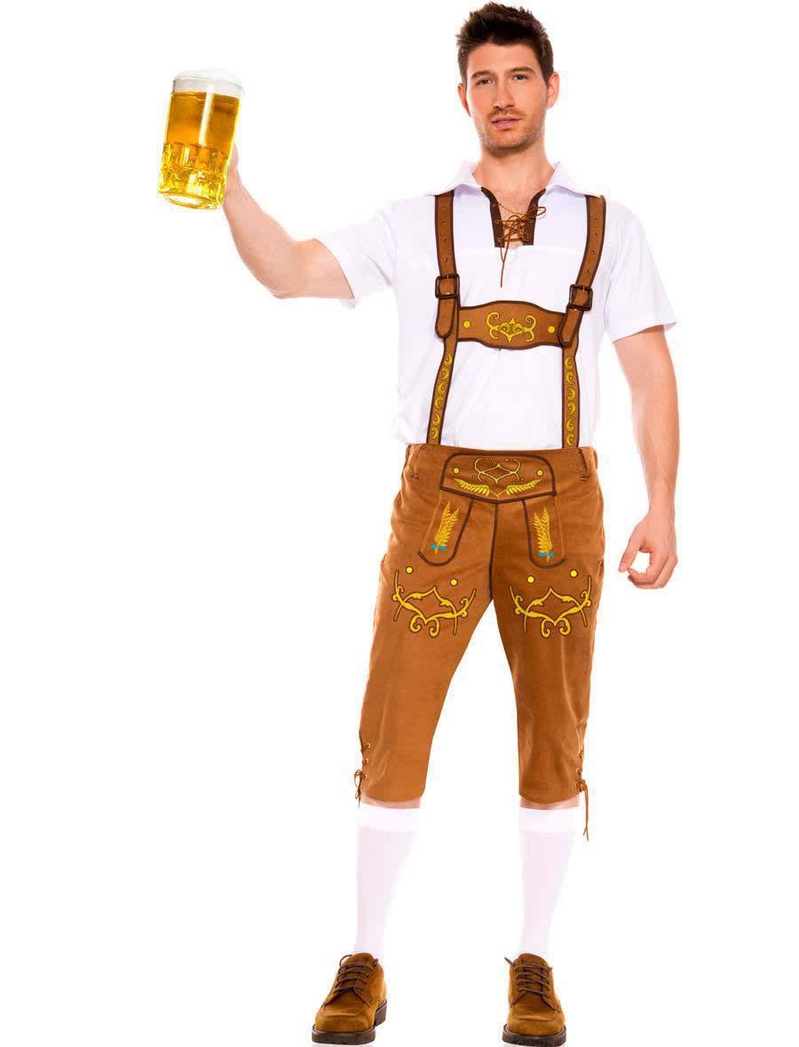 Men's Oktoberfest Lederhosen and Shirt Set | Joss_7