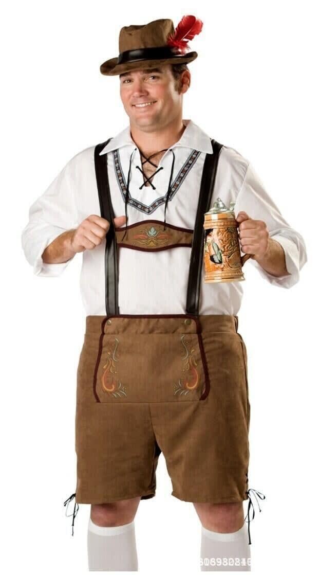 Men's Oktoberfest Lederhosen and Shirt Set | Joss_8