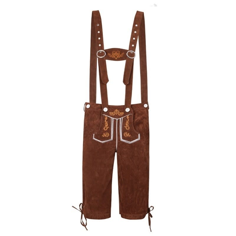Men's Knee Length Lederhosen and Hat Set | Oswald_5
