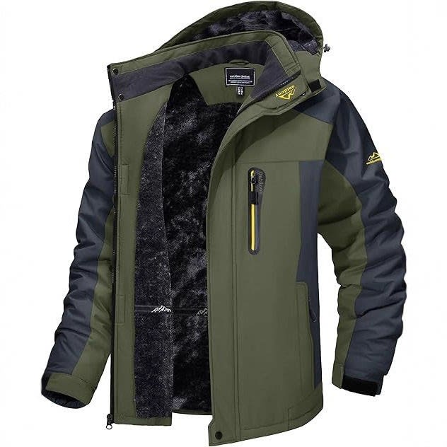 Men's Waterproof Fleece Lined Ski Jacket For Winter | William_9