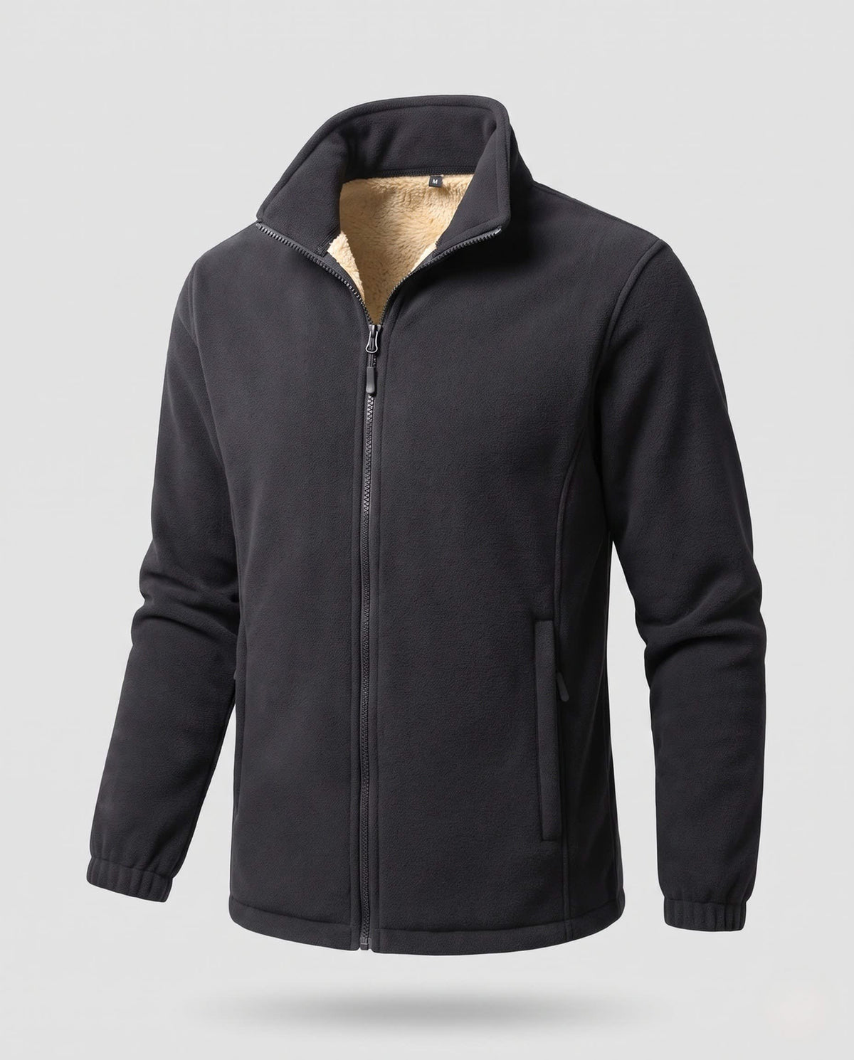 Men's Contrast Trim Sherpa Fleece Jacket | Joel_5
