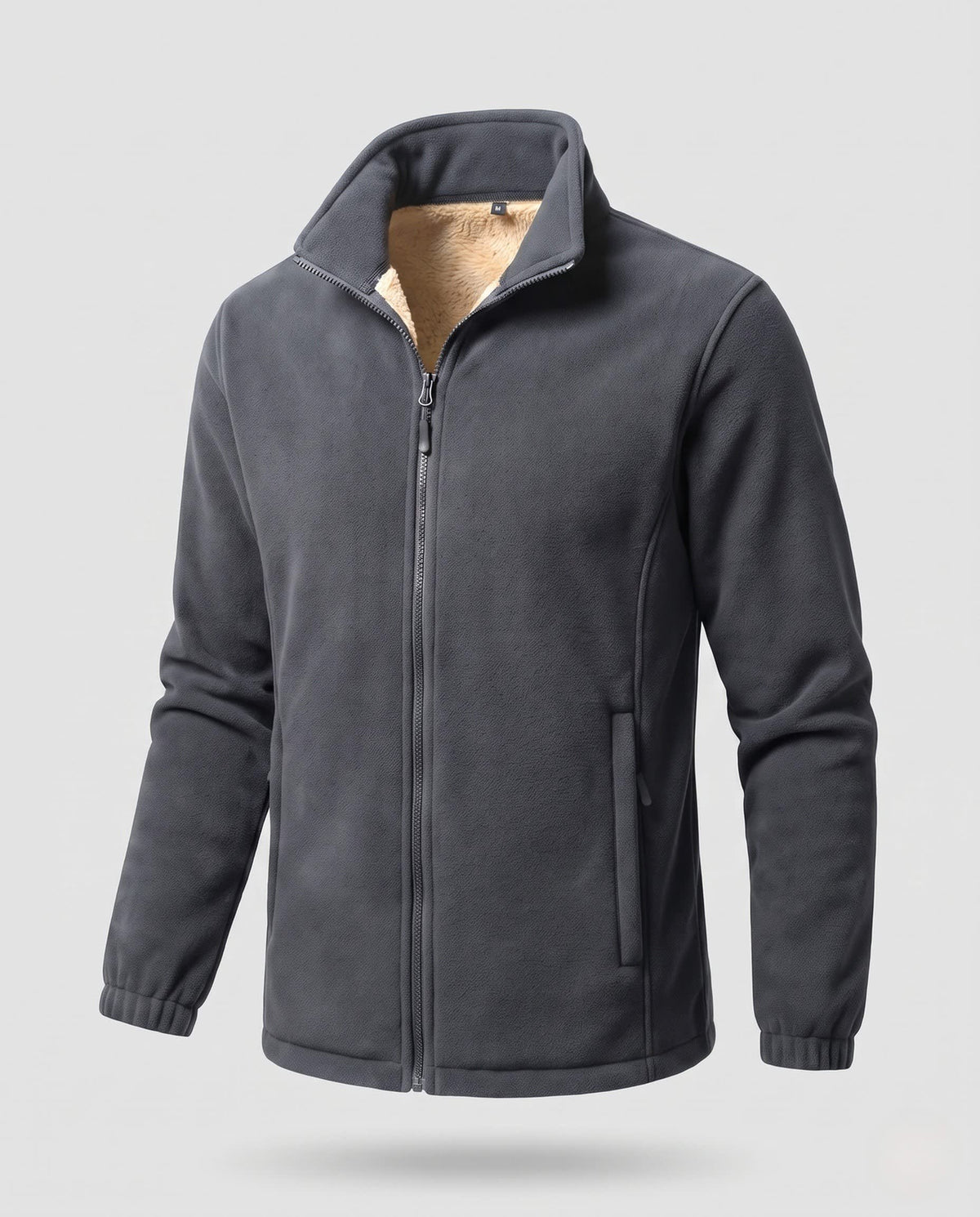 Men's Contrast Trim Sherpa Fleece Jacket | Joel_6