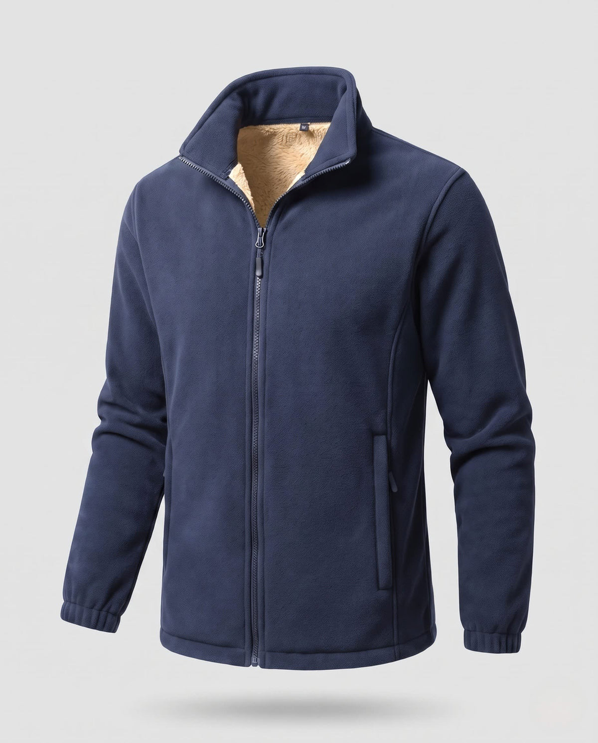 Men's Contrast Trim Sherpa Fleece Jacket | Joel_8