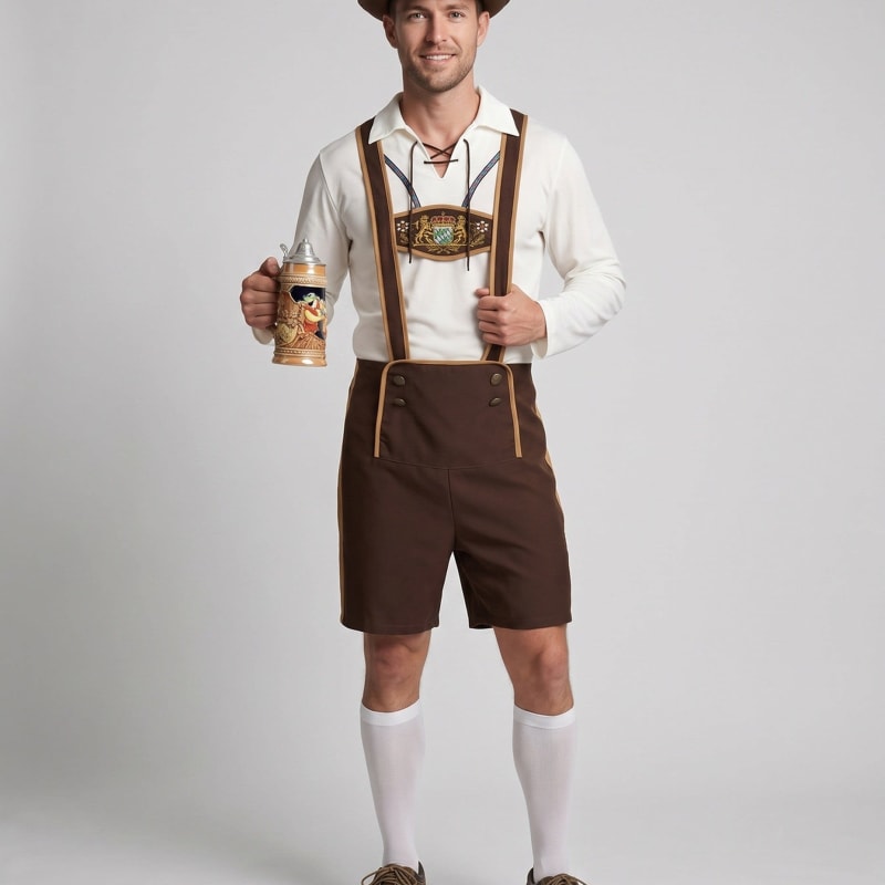 Men's Bavarian Oktoberfest Lederhosen | Sidney_1