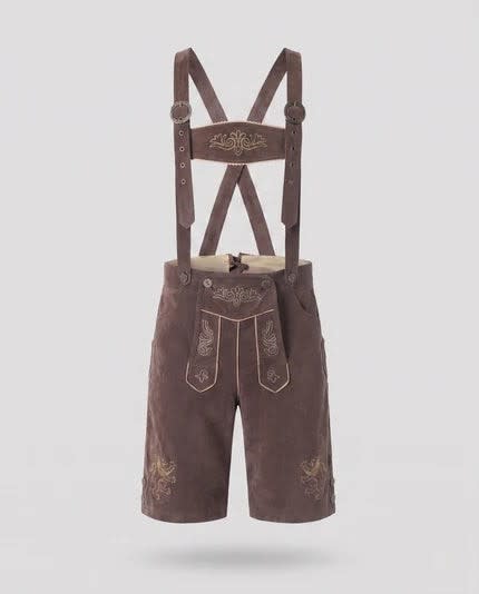 Men's Embroidered Suede Lederhosen | Randall_6