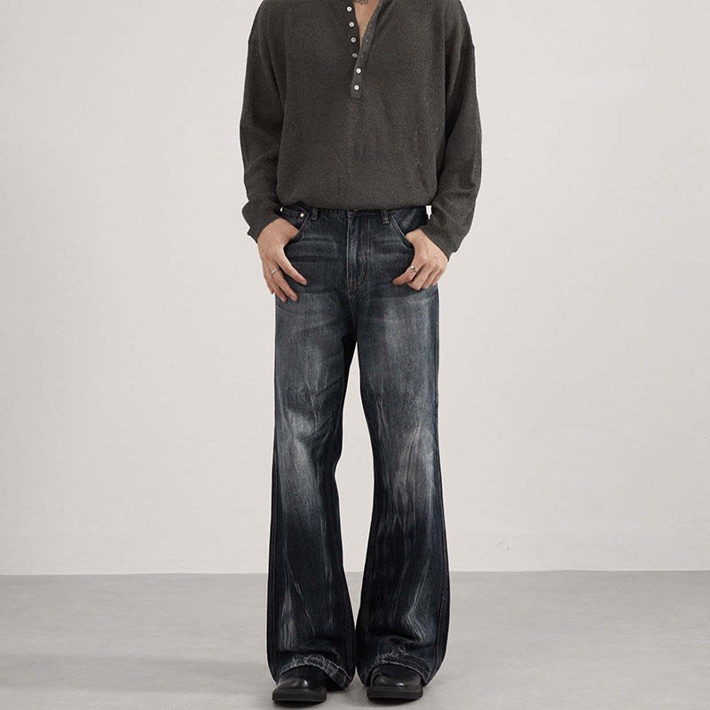 Men's Wide Leg Flared Jeans | Tobias_5