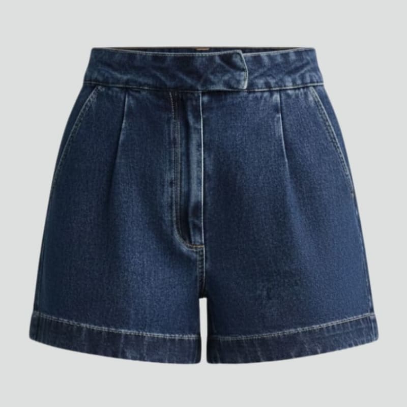 Women's High Waist Denim Shorts | Ilaria_1