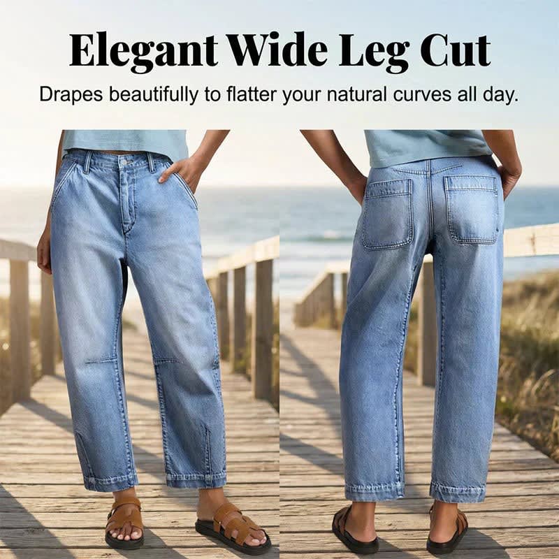 Women's High Waist Cropped Jeans | Tracey_3