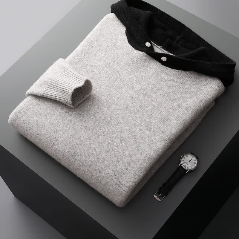 Men's Merino Wool Hooded Jumper | Henry_11
